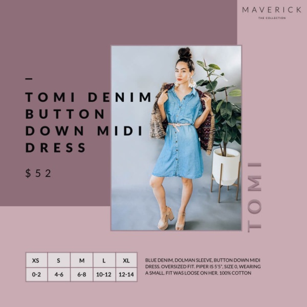 Soft denim dress/tunic